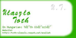 ulaszlo toth business card